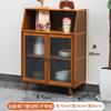 Mueble Aparador de Cocina Nórdico Armario de Almacenamiento Multifuncional de Pie de Múltiples Niveles Hogar Sala de Estar Simple Lujo Ligero Madera Maciza Gabinete de Té