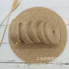 Cuerda de cáñamo natural Encaje DIY Cinta decorativa hecha a mano Cinta plana ancha de yute