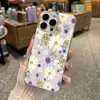 Flores Desenho Animado Adequado para iPhone 16 Tendência Capa de Celular Apple 17 Promax Menina 14 Pro 13 Criativo 15