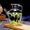Imitación Canto Té Verde Olla Pequeña Temprana Olla de Mano Estilo Chino Nuevo 500 ml Hervidor de Agua por Inyección de Agua Olla de Vidrio Tetera para Té Hogar