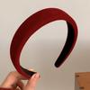Moda Otoño e Invierno Elegante Diadema Roja de Año Nuevo para Mujer 2025 Celebridad de Internet Nueva Diadema Pinzas para el Cabello Retro Accesorios para el Cabello Sombreros
