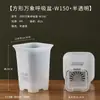 Huitai Square Wanshang Olla de Respiración Maceta de Control de Raíces para Escritorio Maceta para Raíces Tuberosas Cactus Maceta de Plástico Transpirable Permeable al Agua Maceta para Flores Suculentas