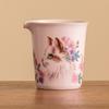 Fabricante Jisu Ru Kiln Gato Florido Taça de Feira Cerâmica para Preparo de Chá com Padrão Aberto para Armazenamento de Chá e Acessórios para Servir Chá