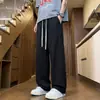 Pantalones de trabajo rectos de algodón puro, pesados, modernos, estilo americano, nueva colección primavera/otoño para hombre, corte holgado, versátiles, casuales y deportivos, largos