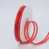 Atacado do Fabricante Fita de Malha Larga com Borda Dourada de 1,5 cm, Materiais DIY para Acessórios de Cabelo, Fita de Chiffon para Buquê de Roupas
