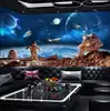 Fondo de pantalla Museo de Ciencia y Tecnología del Astronauta Espacial Fondo de cielo estrellado del universo Fondo de pantalla barra ktv tema paseo espacial mural