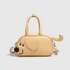 Bolsa de Boliche Fofa de Filhote para Mulheres 2025 Nova de Verão Versátil Bolsa de Mão Moda e Elegante Bolsa de Ombro Transversal