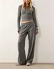 Conjunto de Moletom com Capuz Casual Novo e Calças Slim de Cor Sólida para Moda Feminina Europeia e Americana da Primavera e Outono de 2026