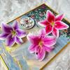 Nueva cabeza de flor de lirio 3D, flor artificial para decoración del hogar, flor DIY, accesorios de flores para zapatos, boda, cabeza de flor hecha a mano, venta al por mayor