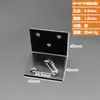 Suporte de Canto de Ferro para Móveis / Conector de Reforço em L / Cantoneira de Suporte para Prateleira / Suporte Triangular de Ferro 90 Graus para Placa de Madeira