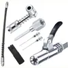 Kit de accesorios para pistola de grasa Kit de accesorios para boquillas de grasa transfronterizos Adaptador de racor de grasa de 90 grados Accesorios para pistola de grasa