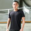 Mallas deportivas de baloncesto para hombre, camiseta de secado rápido, ropa deportiva de alta elasticidad, ropa transpirable, informal, de manga corta, de seda de hielo