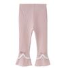 2026 Primavera e Outono Nova Moda Leggings Infantis Estilo Coreano Calças Flare para Meninas de 2 a 9 Anos, Peça Única