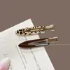 Grampo de cabelo elegante com bolinhas estilo coreano para franja, presilha lateral floral de luxo leve, acessório de cabelo tipo bobby pin