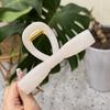 Pinza de Agarre Estilo Coreano Talla Grande Lazo de Un Carácter Pinza para Cola de Caballo Alta Pinza Simple para el Cabello Hebilla de Lazo de Alta Calidad para Mujer