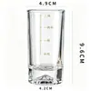 Copos de Baijiu Blue Mountain Conjunto para Uso Doméstico Duas Liangs Luxo Leve Decantador de Ponta Escala Uma Liang Conjunto de Taças de Vinho de Cristal