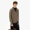 Cardigan de tricô com botões estilo retro americano old money para outono e inverno, para homens e mulheres, oferecendo um caimento relaxado e solto
