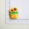Acessórios de Resina Atacado Acessórios DIY Materiais Artesanais Flor de Sapato Adesivos de Copo d'Água Cola Cremosa Acessórios de Cabelo Patch Girassol