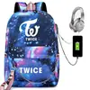 Mochila de Estilo Nuevo Bolso de Cadena Mochila Periférica Bolsa Deportiva Mochila Escolar para Estudiantes Color Caramelo Color Brillante Bolsa Carga USB