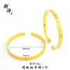 Esperando o Mesmo Deslumbrante Bracelete Quebra-Gelo da Loja de Ouro, Exquisito e Versátil, Brilhante Bracelete Quebra-Gelo Dourado Areia Estilo Antigo