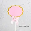 Amor estrella de cinco puntas copo de nieve Bandera para pastel de piruleta tarjeta de fiesta de cumpleaños bandera de decoración de mesa de postres