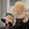 Sombrero de Protección Solar para Mujer, Sombrero Solar Anti-UV, Sombrero de Pescador de Vinilo Plegable para Cubrir la Cara, Sombrero Solar de Ala Ancha para la Playa