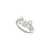 Anillo abierto de circonita y perla de meteorito para mujer, estilo frío, elegante, diseño de nicho, ligero, lujoso y avanzado.