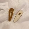 Novo Milk Curry Color Hairpin Side Clip Lado das mulheres Cute Hairpin Duckbill One-word Clip Bangs Clip Headwear Clip