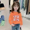 H2487 # Camiseta de Manga Larga para Niñas Ropa Interior para Niñas Nuevo Estilo 2025 Algodón Puro Primavera y Otoño Moda para Bebés