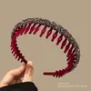 Diadema de Pelo Esponjosa de Moda con Dientes para Mujeres, Accesorio para el Cabello para Uso Diario, Nuevo Pinza para el Cabello 2025