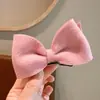 Pinza para el Cabello de Lazo de Lana, Pinza Elegante de Pato para Niña, Pasador para Flequillo y Cabello Lateral, Nuevo Accesorio para el Cabello