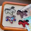 Horquilla de Pelo con Forma de Lingote de Diamantes Completos Estilo Coreano para Año Nuevo, Pinza Lateral de Pelo de Gama Alta, Pequeña Pinza de Diamantes Coloridos de Moda Personalizada
