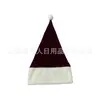 Chapéu de Natal de Veludo Personalizado de Fábrica Chapéu de Decoração de Natal Bordado de Pelúcia Meia de Natal Chapéu de Papai Noel