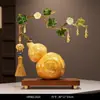 Tudo Traz Riqueza e Fortuna, Enfeites de Cabaça das Cinco Bênçãos, Sala de Estar, Escritório, Entrada, Gabinete de TV e Vinho, Decorações Criativas Acessíveis de Luxo de Ponta