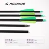Flechas de Práctica para Principiantes 7.8mm Flechas Mixtas de Carbono con Plumas de Escudo de Colores para Arcos Recurvos, Compuestos, Caza Americana, Arcos de Tiro Recto Tradicionales y Flechas