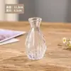 Jarrón Pequeño de Vidrio Estilo Retro Francés Ins Transparente Contenedor para Arreglo Floral Hidropónico Adorno de Decoración de Mesa
