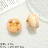 Muñeca Linda Sándwich Galleta Comida Juego Resina Accesorios Pegamento Crema DIY Dibujos Animados Pasador Agujero Hebilla de Zapato Joyería