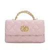Nuevo Estilo Primavera y Verano 2026 Bolso de Mano Pequeño Estilo Chanel Bolso Kelly Bolso Cruzado Acolchado con Cadena Bolso de Hombro Mini para Mujer