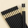 Pauzinhos de liga cozinha alta qualidade alta temperatura resistente antiderrapante à prova de mofo pauzinhos culinária japonesa especial pontiagudos pauzinhos 10 pares 1 caixa