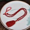 Joyería Longma Estilo Étnico Rojo Ágata Roja Natural Animal del Zodíaco Colgante de Buda Rata Buey Tigre Conejo Dragón Serpiente