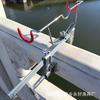 Suporte para Pesca de Balsa Aço Inoxidável Suporte para Vara de Pesca Suporte para Vara 30cm Pequeno Ajustável Ponte Suporte para Pesca de Balsa Equipamento de Pesca