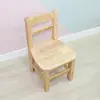 Escritorios y Sillas de Jardín de Infancia para Niños, Taburetes de Madera Maciza Pino Alcanfor Madera de Caucho, Sillas de Entrenamiento para Educación Temprana con Respaldo
