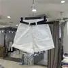 Shorts Feminino Estilo Chique Estilo Coreano Solto Estudante Dobrado Pernas Largas Fino Emagrecedor Casual Cintura Alta Jeans Hot Pants para Verão