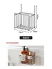 Declaración de Estilo de Vida: Estante de Almacenamiento para Baño de Acero Inoxidable, Cesta Colgante para Baño, No Requiere Taladro, Almacenamiento Montado en Pared para Lavabos y Fregaderos