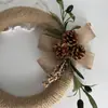 Nueva Guirnalda de Navidad de Cuerda de Cáñamo Transfronteriza Rama de Olivo Simulada Decoración Festiva Colgante de Puerta Decoraciones de Navidad Exhibición Creativa