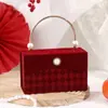 Caixa de Presente Acompanhante Selecionada para Novo Noivado de Alta Qualidade para Casamento Portátil Pequena de Luxo Leve Estilo Chanel Caixa de Presente Surpresa Atacado