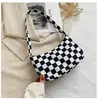 Bolsa de Ombro Única Color Block Tendência Venda Quente Personalizada Feminina 2025 Novo Estilo Coreano Estampa de Personalidade Bolsa de Axila Moda Estampa de Leopardo