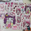Lindos stickers de cerdito rosa Hello Kitty para manualidades, planificador creativo de alto valor, decoración de tablet, decoración de teléfono móvil