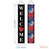 Decorações de Festa Amazon Mais Vendidas Transfronteiriças Cortina de Porta de Varanda Bandeira do 250º Aniversário Americano Dia da Independência Couplets Personalizados
