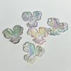 Transparente UV grande três pétalas 36mm acrílico diy feito à mão acessórios de cabelo brincos acessórios de joalheria material de pétala de cor mágica